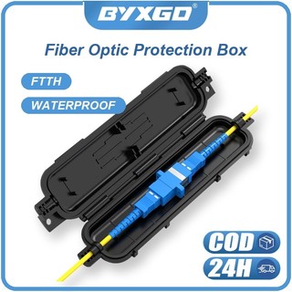 BYXGD ไฟเบอร์ออปติก Drop Cable Splice Protection Box - กันน้ํา Anti-Aging ทนทาน FTTH กลางแจ้งใช้ Joint Protection กล่องหนา