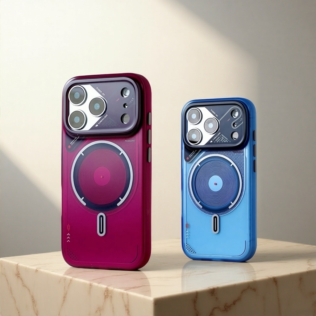 Matte IMD Hard Case การออกแบบหน้าต่างขนาดใหญ่/สีดํา เคส ใช้ได้กับiPhone 13 14 15 16 17 pro Maxกรณีทหารกันกระแทกผิวปกหลัง