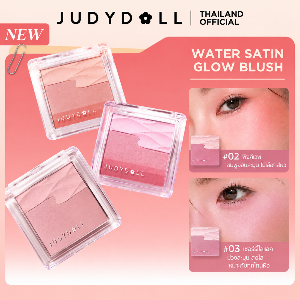 Judydoll أحمر خدود Water Satin Glow