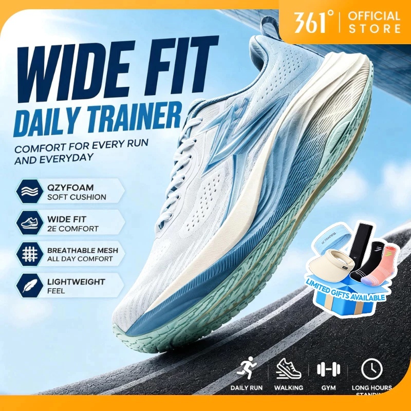 361 ديغريز حذاء جري O2 عريض