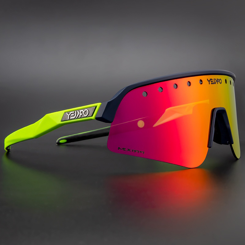ขี่จักรยานกีฬาโพลาไรซ์ชายสีเข้มหญิง uv400 แว่นกันแดดจักรยาน MTB สีเข้มสําหรับการตกปลาแข่ง