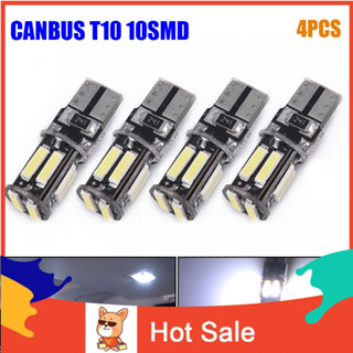 หลอดไฟท้าย 7020 T 10 Led Canbus สีขาวสําหรับรถยนต์ 4 ชิ้น