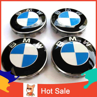 ฝาครอบดุมล้อ และสติกเกอร์ตราสัญลักษณ์ M 68 มม. สําหรับ BMW 1 3 4 5 6 7 8 4 ชิ้น