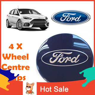 ฝาครอบล้ออัลลอยด์สีฟ้า 54 มิลลิเมตร 4x สําหรับ Ford Focus Mondeo Fiesta Galax