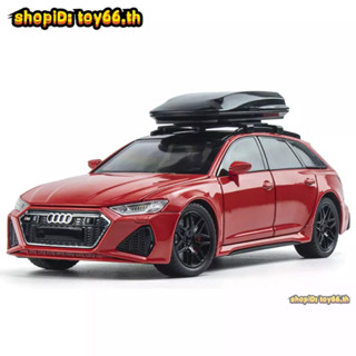 โมเดลรถยนต์อัลลอย 1: 24 Audi rs6 พร้อมกล่องโฟม สําหรับตกแต่งรถยนต์