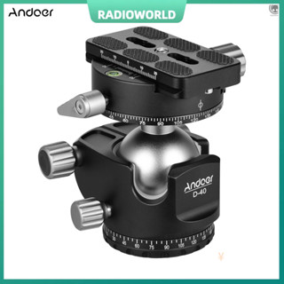 [BEST]ღ Andoer D - 40 Pro หัวบอลอะลูมิเนียม สําหรับขาตั้งกล้อง Dslr Ildc