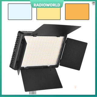 Radi Andoer แผงไฟวิดีโอ Led-600 หรี่แสงได้ ปรับอุณหภูมิได้ 3200-5600K 600 ชิ้น พร้อมสกรู 1/4 นิ้ว สําหรับถ่ายภาพสตูดิโอ