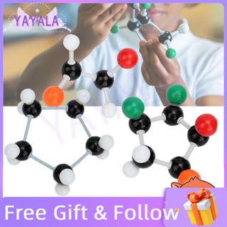 yayala  [Ready Stock] YAYALA แบบจำลองโครงสร้างโมเลกุลของอะตอม ชุดโมเดลโมเลกุลอินทรีย์และอนินทรีทางเคมี สำหรับใช้สอนเคมี