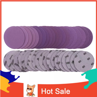 【S】3In 75mm Alumina Sandpaper Hook Loop Sanding Discs Polishing/ Gringing 60-10000#