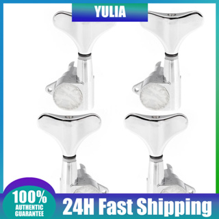 Y&amp;L 4 Chrome Sealed Tuning Pegs Tuners Machine Heads for Bass Guitar 2L+2R