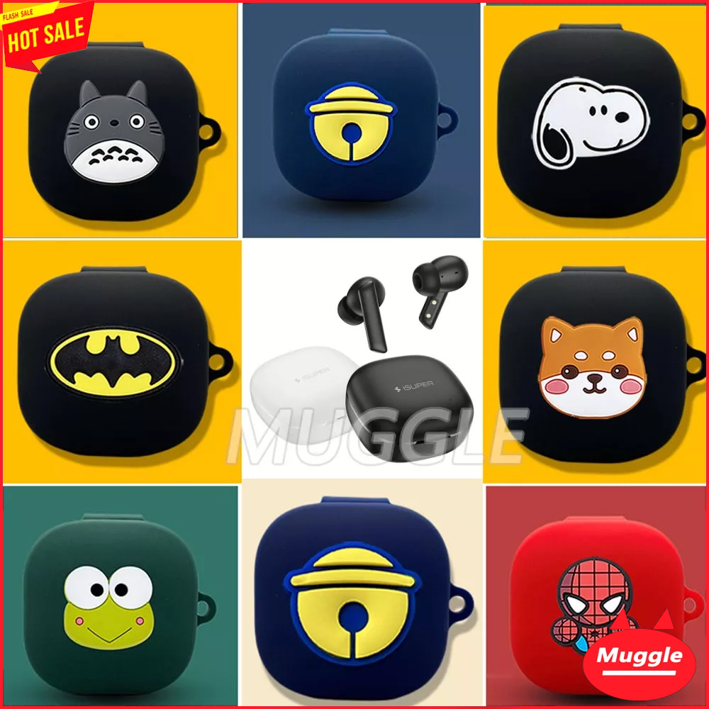 เคส iSuper Evo Buds 2 เคส  iSuper Evo Buds ANC เคสซิลิโคนนิ่ม สําหรับ iSuper Evo Buds2 เคสซิลิโคนนิ่