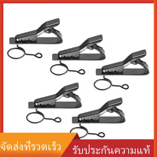 andoer ey - j04 a 5 ชิ้น 10 มม. อุปกรณ์คลิปหนีบสายไมโครโฟน