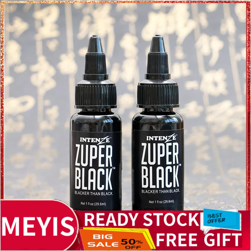 Meyishop หมึกสีดำหมึกติดทนนานสีสักอัตโนมัติ 29.6 มล