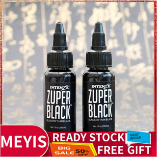 Meyishop  หมึกรอยสักสีดำระดับมืออาชีพ ติดทนนานสีสักรวดเร็ว 29.6 มล
