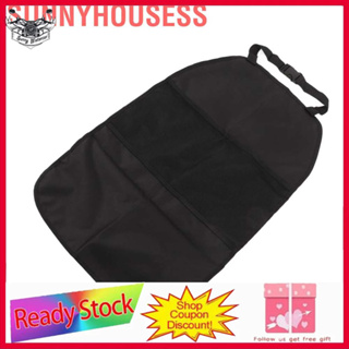 Sunnyhousess Black Back Seat Protector Cover Anti Kick Mat Car Backseat Organizer Universal Interior Accessories