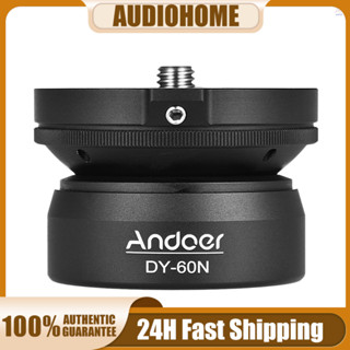 โปรโมชั่น Andoer DY-60N ฐานขาตั้งกล้อง ปรับระดับได้ อะลูมิเนียมอัลลอย พร้อมสกรูอินเตอร์เฟส 3/8 นิ้ว และกระเป๋าปรับระดับฟองสบู่ สําหรับกล้อง DSLR