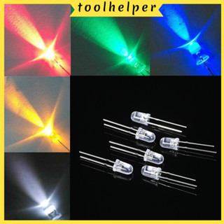 【OAPA】Diode1000pcs 5mm สีแดง / เขียว / น้ำเงิน / เหลือง / ขาวน้ำกลมใส LED Light Emittin