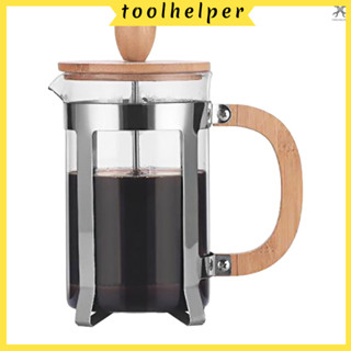 【toolhelper】เครื่องชงกาแฟ ด้ามจับไม้ 27 ออนซ์ ความหนาแน่นสูง ทนความร้อน