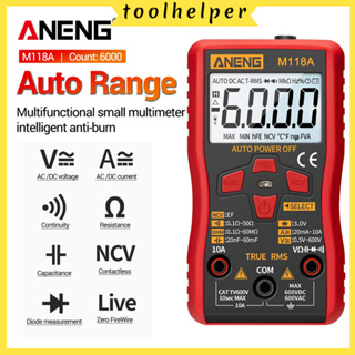 【NEW】Aneng M118A เครื่องทดสอบแรงดันไฟฟ้าโอห์ม ประจุกระแสไฟ t1x