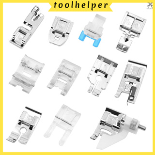 【toolhelper】ตีนผีจักรเย็บผ้า 11 ชิ้น สําหรับจักรเย็บผ้า Janome Brother