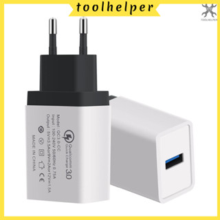 อะแดปเตอร์ชาร์จ Qc 3 . 0 Us / Eu Plug Usb ขนาดพกพาสําหรับสมาร์ทโฟนแท็บเล็ต