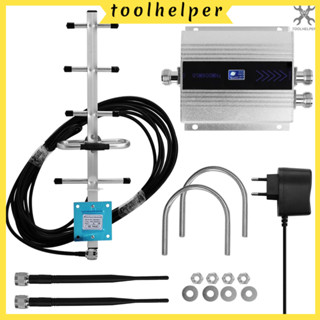 【T&amp;H】เครื่องขยายเสียงสัญญาณโทรศัพท์มือถือ Lcd Gsm900Mhz พร้อมเสาอากาศ Yagi