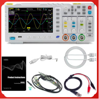 T&amp;m Fnirsi-1014D เครื่องกําเนิดไฟฟ้า หน้าจอ Lcd 7 นิ้ว 100MHzx 2 Ana-Log Bandwidth 1GSa s 1GB