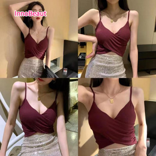 Innobeaut เสื้อสายเดี่ยว คอวีลึก เซ็กซี่ ใส่สบาย สําหรับผู้หญิง