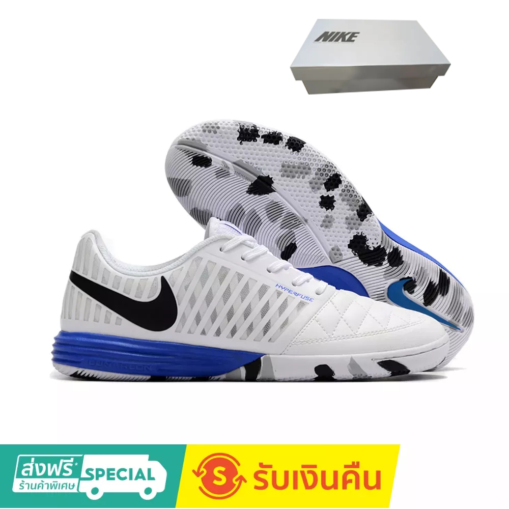 รองเท้าฟุตซอล Lunar Gato II IC 36-45 แบบถัก กันลื่น ที่ทนต่อการสึกหรอ ใช้งานกลางแจ้ง รองเท้าฟุตบอลในร่ม