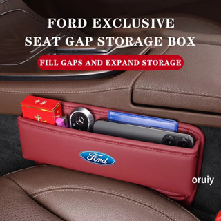 กล่องเก็บของหนัง อเนกประสงค์ พร้อมช่องชาร์จ สําหรับ Ford Seat Gap FOCUS Fiesta MK3 MK4