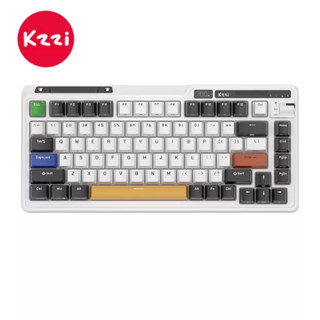 Kzzi K75PRO ปะเก็นเกมคอนโซล ไร้สาย บลูทูธ 2.4G 80% มีสาย RGB