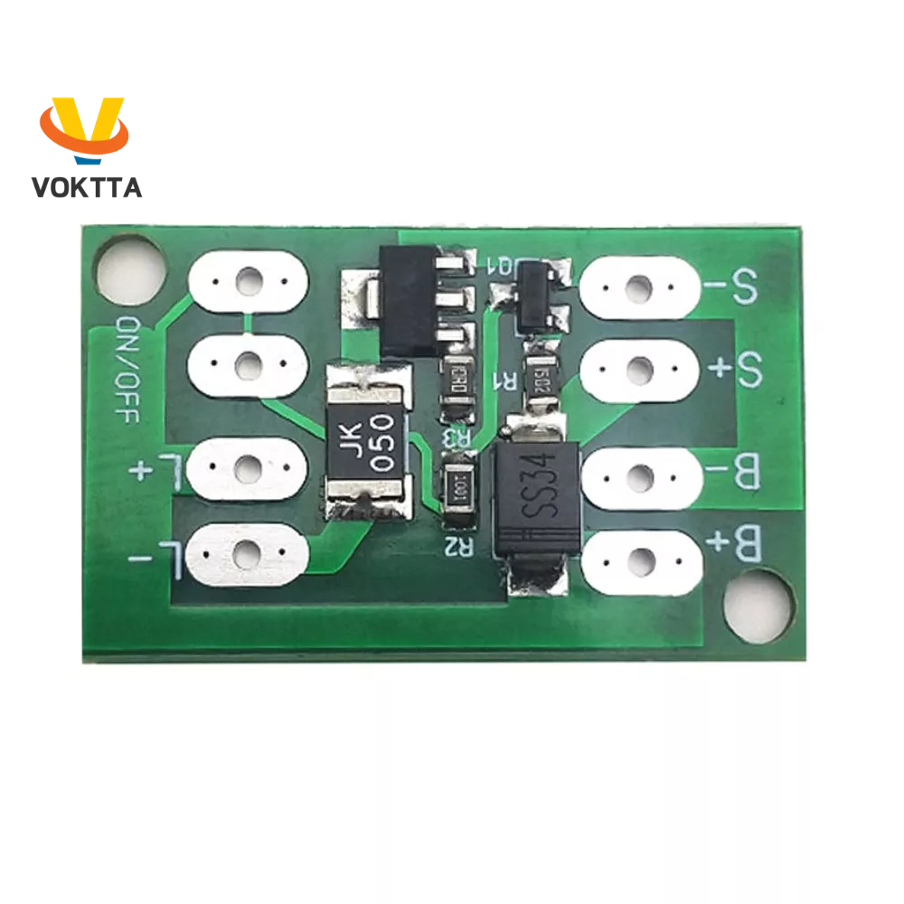 Voktta บอร์ดชาร์จแบตเตอรี่ลิเธียม พลังงานแสงอาทิตย์ ควบคุมไฟอัตโนมัติ