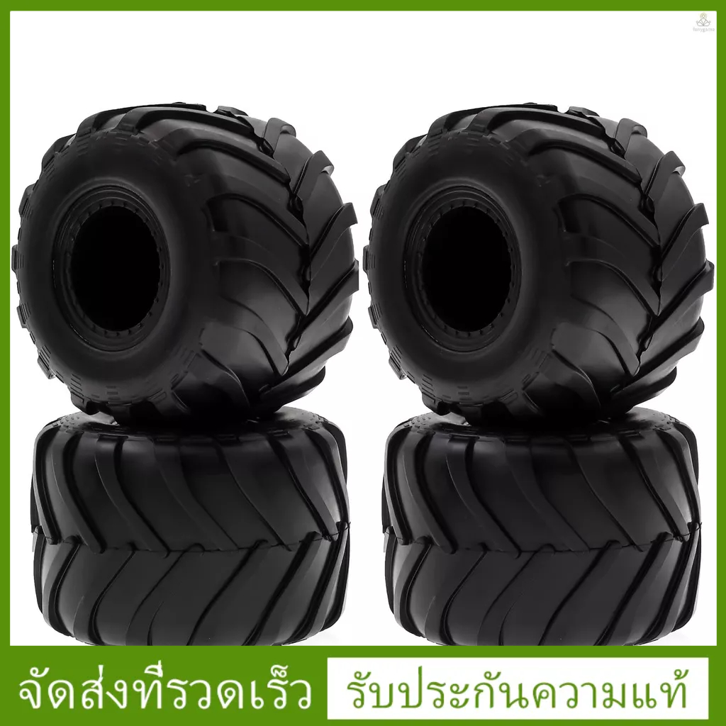 รีโมตคอนโทรลยางรถยนต์ สีดํา 72*49 มม. แบบเปลี่ยน สําหรับรถบังคับ Axial SCX24 FMS FCX24 AX24 1/24 4 ช