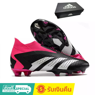 Predator ACCURACY+ FG BOOTS รองเท้าฟุตบอล ถักนิตติ้ง กลางแจ้ง กันลื่น และทนต่อการสึกหรอ