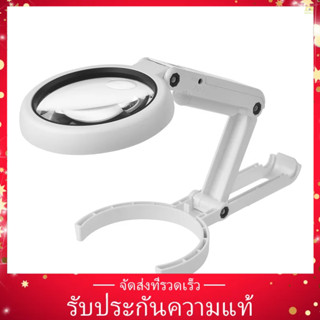 【ขายดี สไตล์】แว่นขยายตั้งโต๊ะ 5X 10X พร้อมไฟ LED และขาตั้ง ใช้พลังงาน USB สําหรับซ่อมแซมนาฬิกาข้อมือ