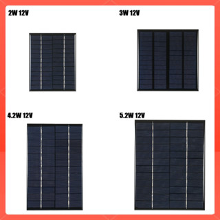 3 W 12V Polycrystalline ซิลิโคนพลังงานแสงอาทิตย์สำหรับตกแต่ง