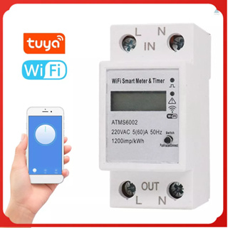 Tmt Tuya เครื่องวัดพลังงานไฟฟ้าอัจฉริยะ WiFi ควบคุมผ่านแอป ไม่ต้องใช้มิเตอร์ สําหรับบ้าน