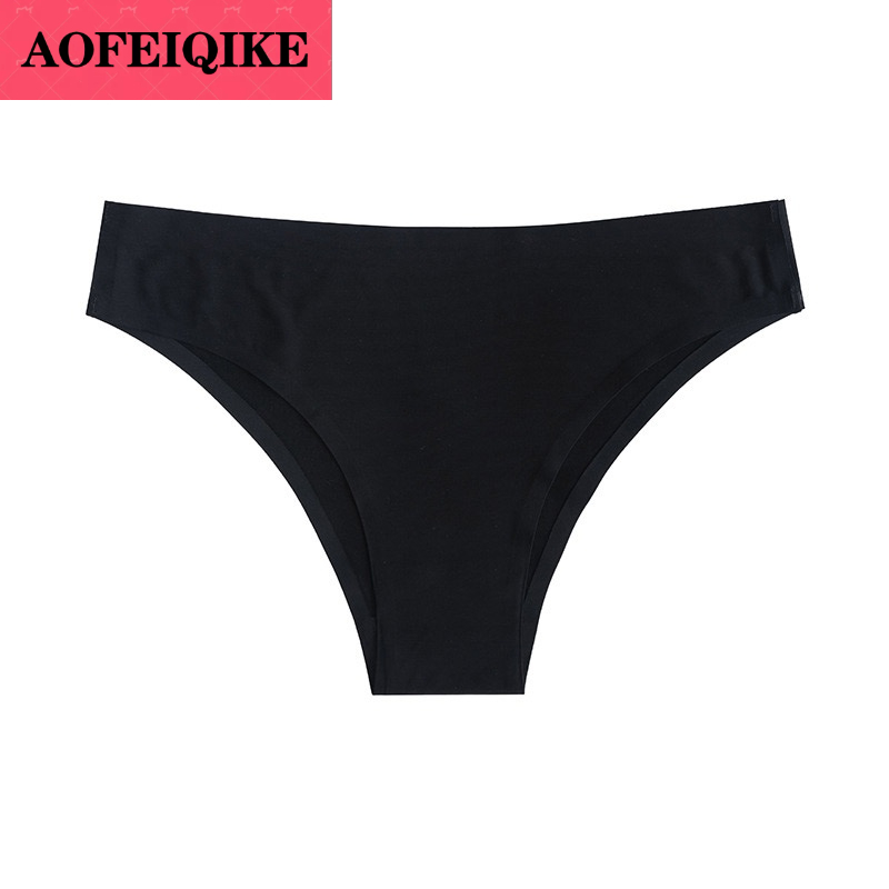 AOFEIQIKE กางเกงชั้นในสําหรับสตรีผ้าไหมสีพื้นเซ็กซี่ไซส์ S-Xl ราคา ถูกที่สุด ดีลบีเคเค แกลเลอรีภาพที่ 9