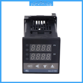 PID เครื่องควบคุมอุณหภูมิ REX-C 100 ( M ) 0 to 400 ° C K Type Relay Output