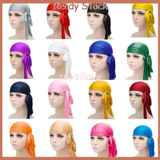 Royal Unisex Silky Durag ผ้าซาตินคลื่น 360 คลื่นพรีเมี่ยมดีลักซ์ดูแร็กซ์