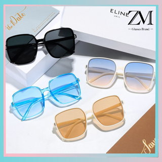 【ZM Glasses】แว่นตากันแดด กรอบสี่เหลี่ยม ขนาดใหญ่ ป้องกันรังสีอัลตราไวโอเลต ไล่โทนสี สไตล์เรโทร น้ำหนักเบา 009