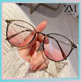 【ZM Glasses】สไตล์แฟชั่นแว่นตาสายตาสั้นคุณภาพสูงแว่นตาป้องกันแสงสีฟ้าแสงพิเศษเลนส์ป้องกันรังสีแว่นตา 055  0-400