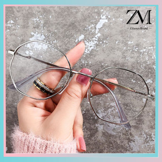 【ZM Glasses】สไตล์แฟชั่นแว่นตาสายตาสั้นคุณภาพสูงแว่นตาป้องกันแสงสีฟ้าแสงพิเศษเลนส์ป้องกันรังสีแว่นตา 086 น้ำหนักเบา  0-400