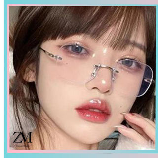 【ZM Glasses】0--450 แว่นกรองแสง แว่นตาสายตาสั้นป้องกันรังสี กรอบเหลี่ยม แฟชั่นสำหรับผู้ชาย และผู้หญิง เลนส์ถอดได้ 104