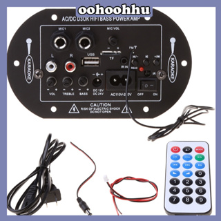 Ooh เครื่องขยายเสียง 12V 24V 220V เครื่องเล่นวิทยุ Fm รองรับ Ac/Dc D3Ok Hifi รองรับ Sd/Tf Usb