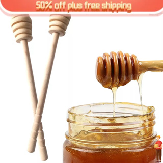 High Quality Honey Stir Bar Mixing   Handle Jar Spoon Practical 1Pc Wood Dipper Honey Long Stick Sup