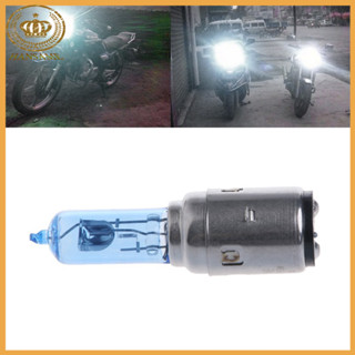 han motorcycle dc 12v 35 w ba 20 d หลอดไฟฮาโลเจนซีนอนสีขาวสําหรับติดด้านหน้ารถมอเตอร์ไซค์