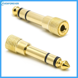 อะแดปเตอร์แจ็คหูฟังสเตอริโอ Ev 6.5 มม. 1/4 "Male Plug To 3.5 มม. 1/8"