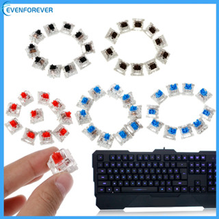 Ev สวิทช์คีย์บอร์ด 3 Pin 10 ชิ้นสําหรับ Gateron Cherry Mx สีฟ้า