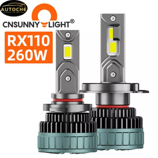 Autoche หลอดไฟตัดหมอก Led RX110 260W H7 H11 H8 9005 9006 9012 D2H H1 H4 6000K 880 H27 สําหรับรถยนต์ 12V